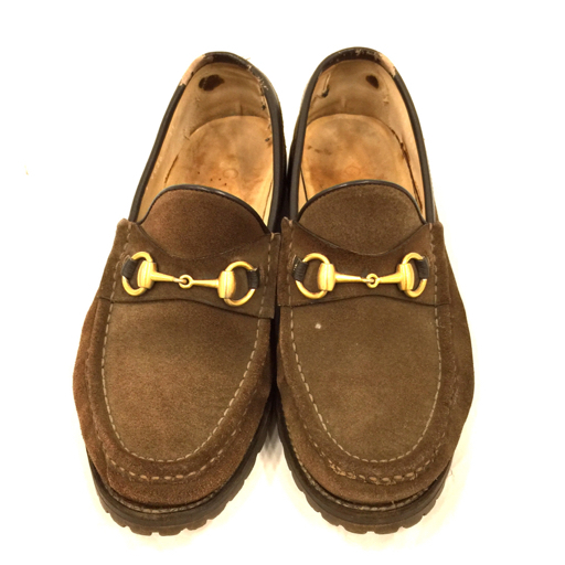 グッチ ホースビットローファー ダークブラウン 金具ゴールド 41 GUCCI グッチ サイズ 41 ローファー ブランドシューズ ホースビット ゴールド