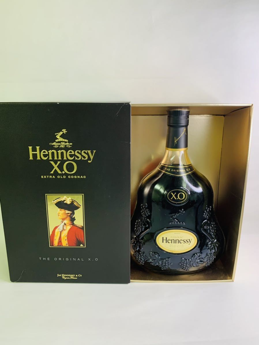 ヘネシー XO 40度 700ml ブラックキャップ(箱付) Hennessy ヘネシー XO 黒キャップ 700ml 40% 箱付 未開封