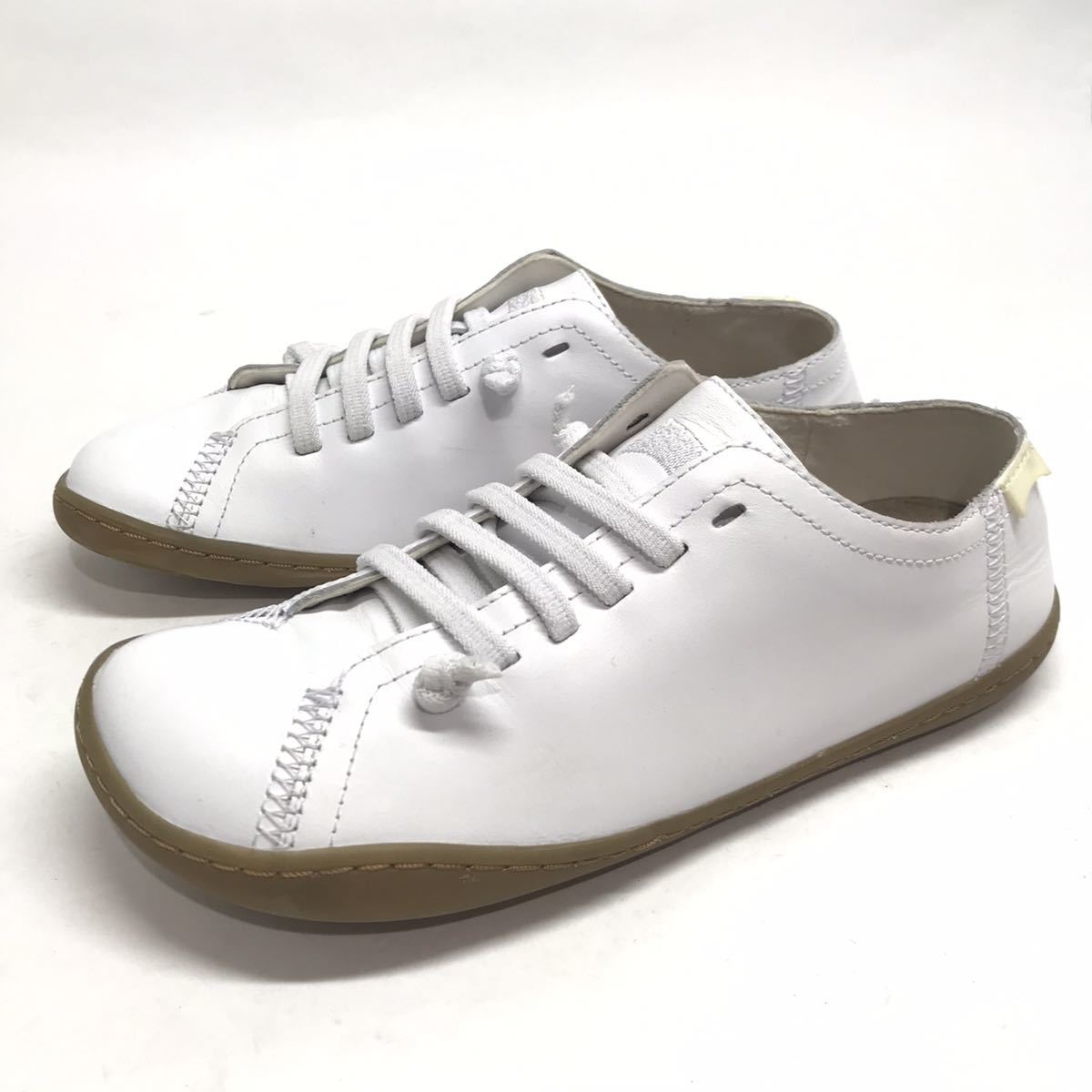 即決!定番! CAMPER PEU レザー ホワイト系 サイズ36 / カンペール ペウ