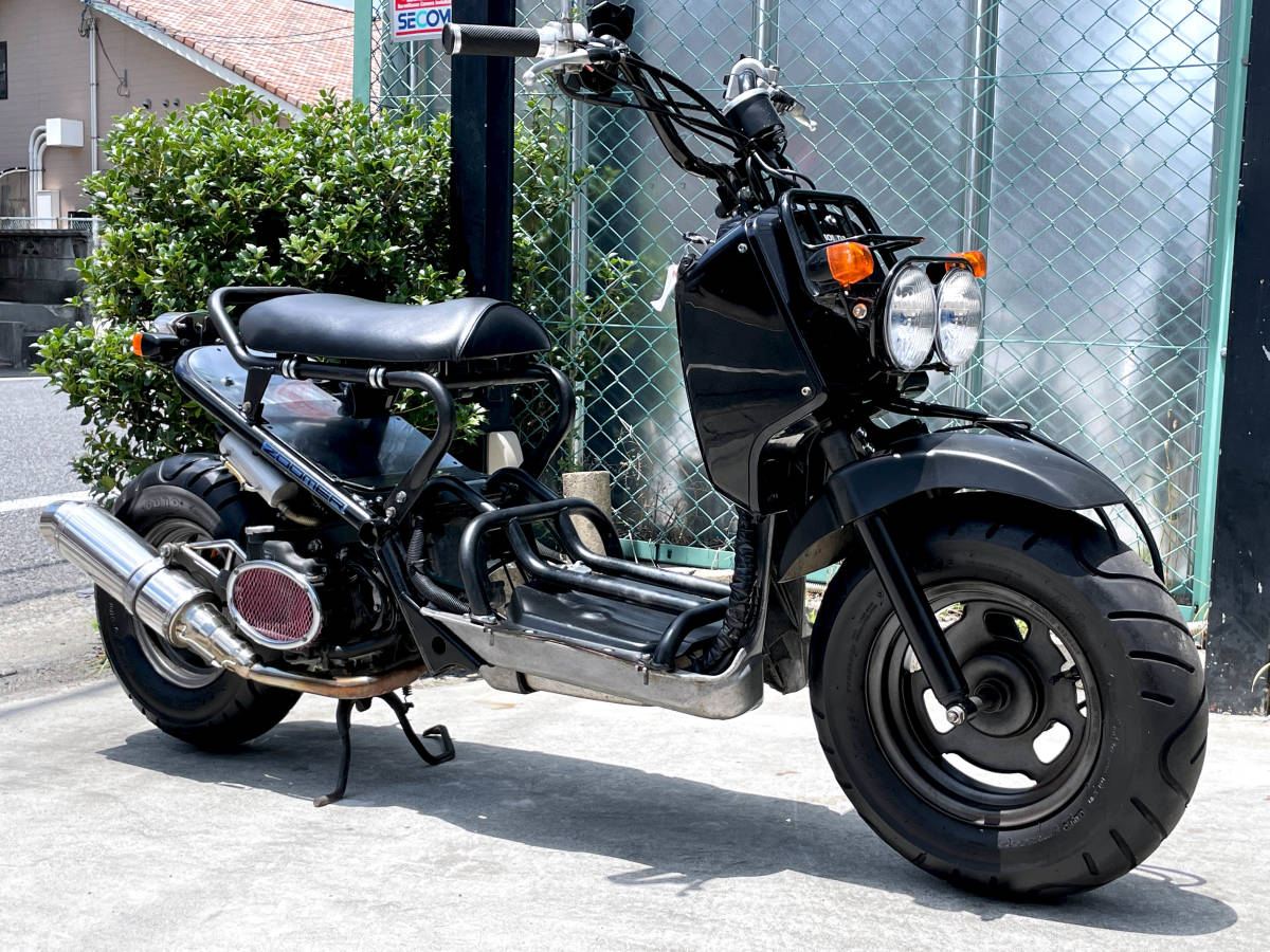 ズーマー AF58 動画 ロンホイ/社外マフラー/キタコ製リアサス/スマホ