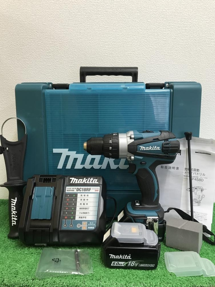 005▽未使用品▽マキタ 充電式震動ドライバドリル ※保管品 HP458DRGX