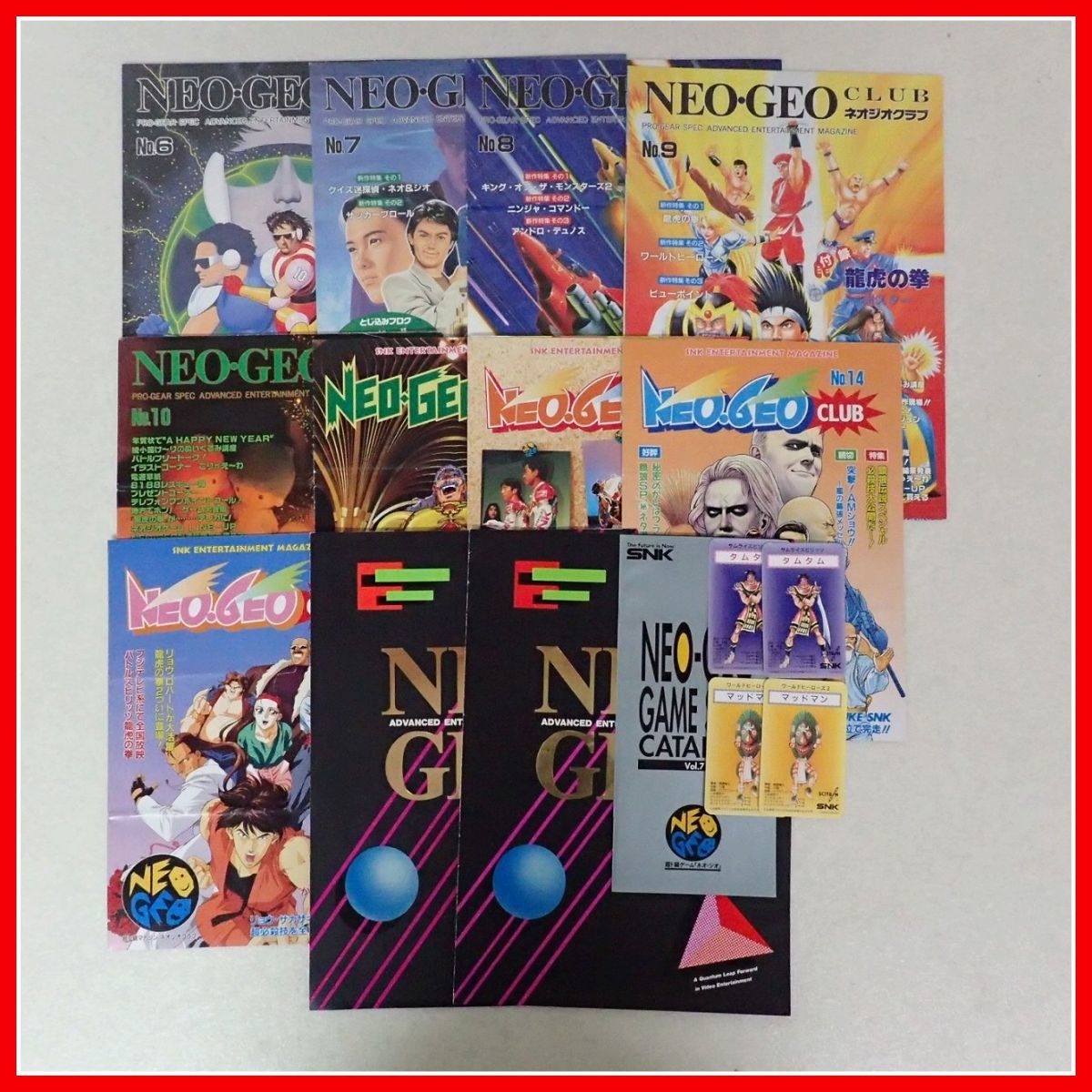 ◇ゲームチラシ NEOGEO CLUB ネオジオクラブ No.6〜15 NEOGEO GAME