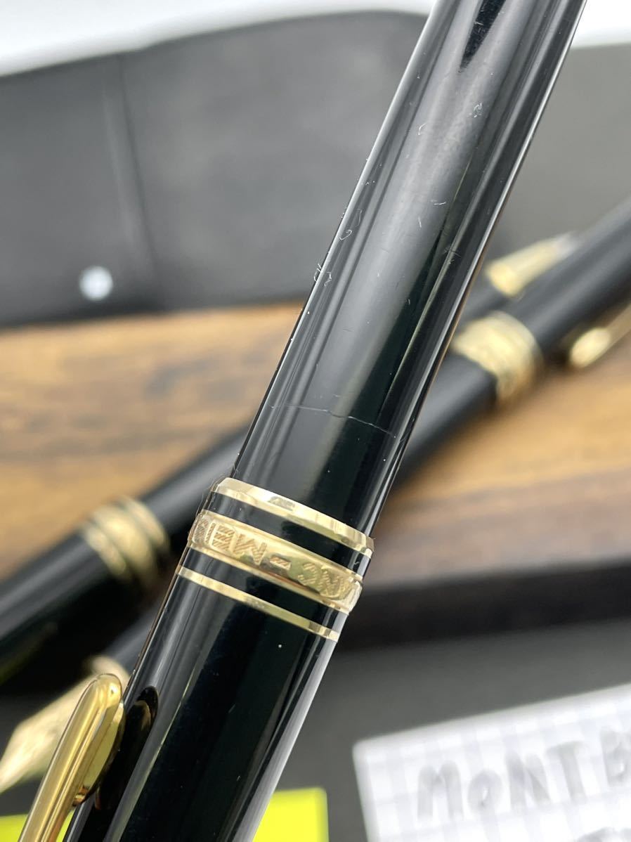 【値下げ】MONTBLANC マイスターシュテュック ボールペン 万年筆 ケース 1円スタート MONTBLANC マイスターシュテュック 164 144 ボールペン