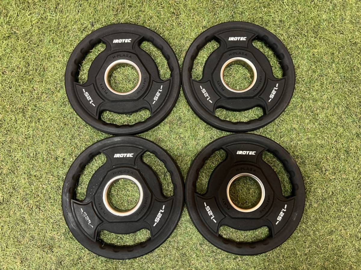 【再値下げ】IROTEC ウレタン プレート  115kgセット 50mm iROTEC アイロテック PUオリンピックプレート 115Kgセット 穴径50mm