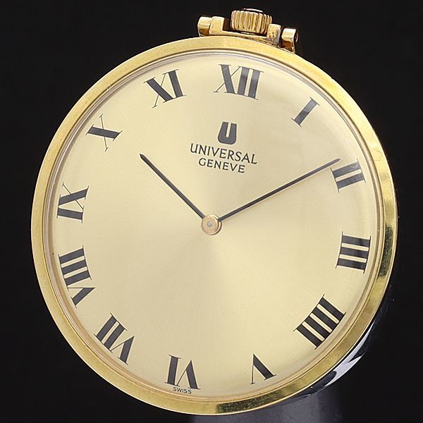 1円 稼働 良品 箱付 ユニバーサルジュネーブ 手巻き 542134 ラウンド 