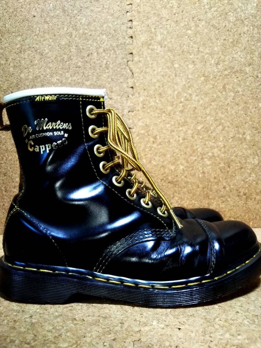 Dr.MARTENS ドクターマーチン CAPPER キャッパー 8ホールブーツ UK7 26cm BLACK ブラック 復刻版 レア(UK7 ...