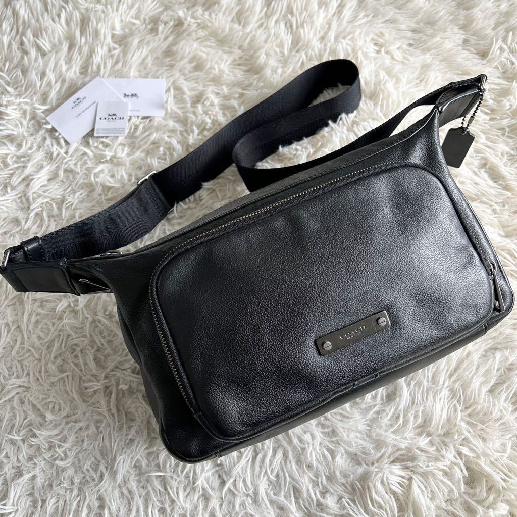 希少色⁄極美品✨コーチ トンプソン ボディバッグ レザー シボ革 美品