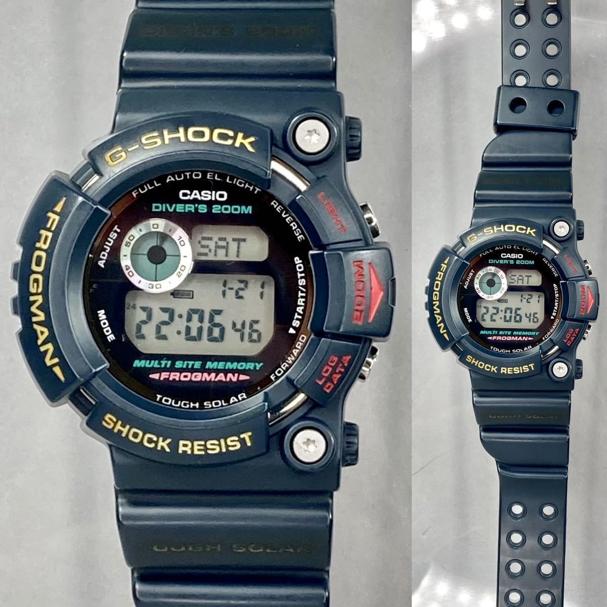 G-SHOCK FROGMAN gw-200-2jf 極美品 G-SHOCK GW-200 フロッグマン タフ