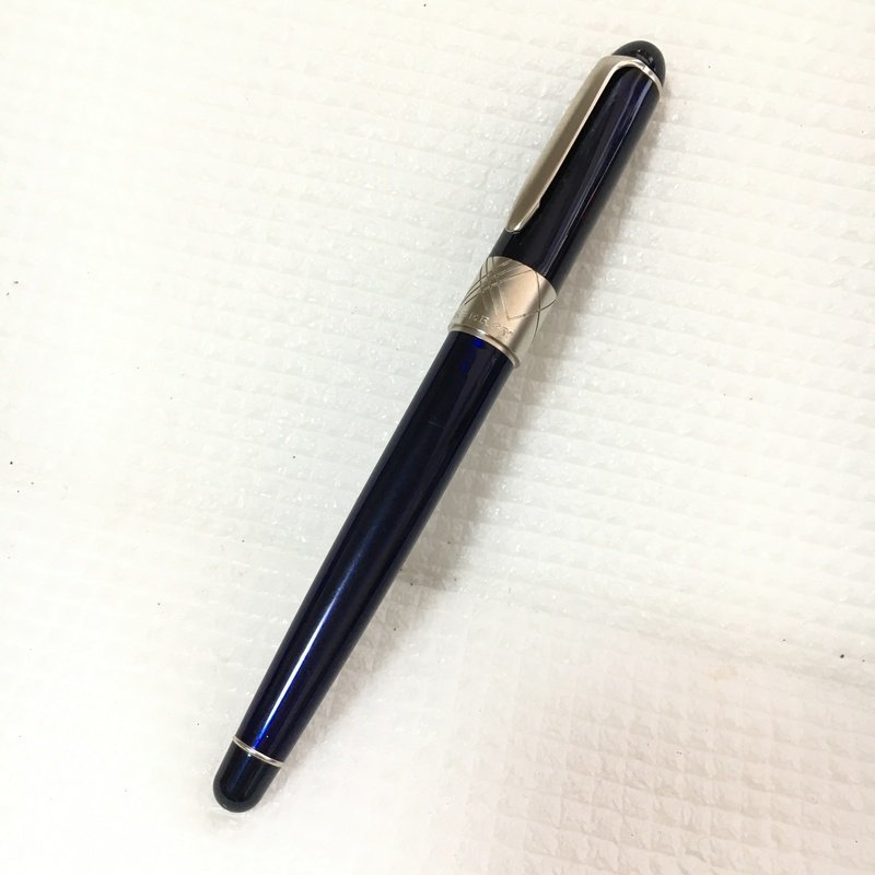 Burberrys 万年筆 14K-585 ゴールド ネイビー Burberrys 万年筆 14K