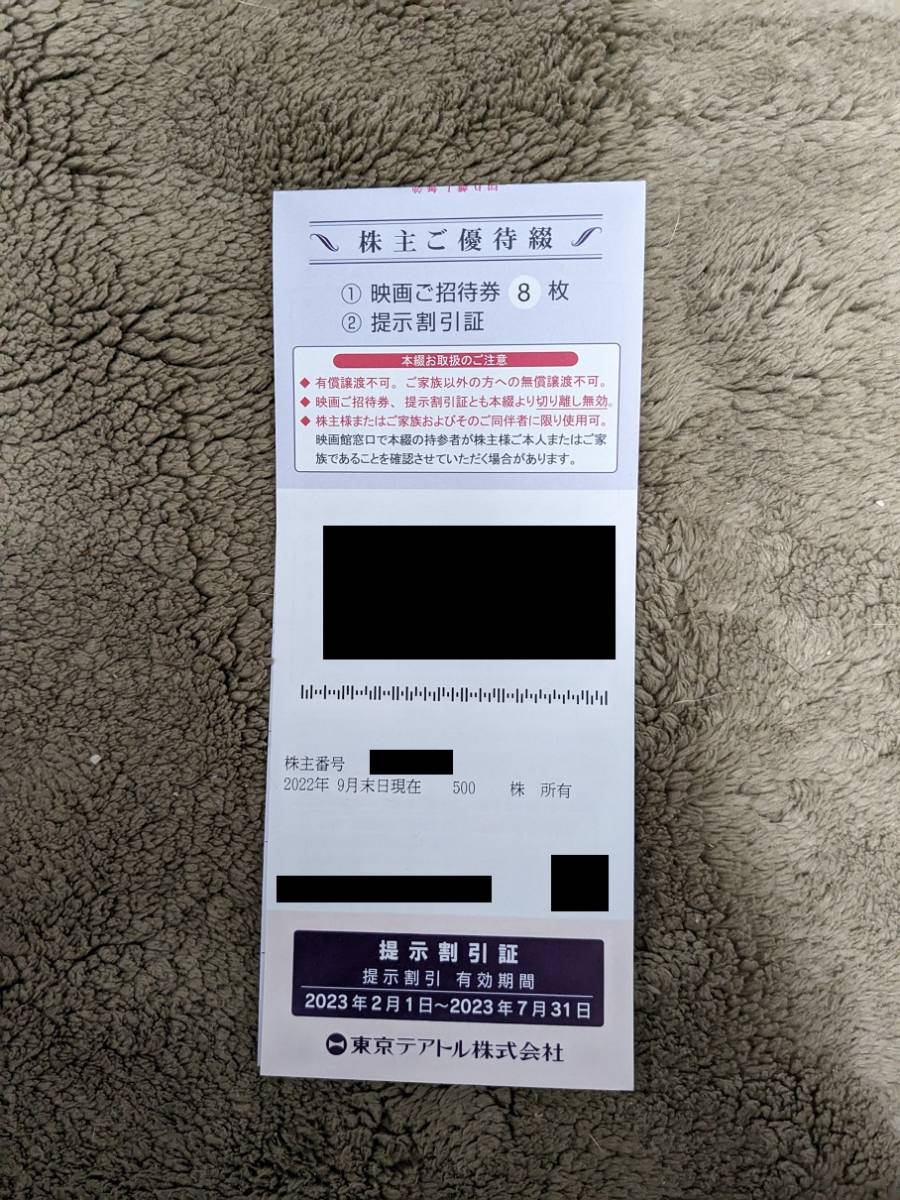 東京テアトル 株主優待 映画招待券20枚+提示割引証 東京テアトル 東京テアトル 株主優待 映画招待券20枚+提示割引証 東京テアトル