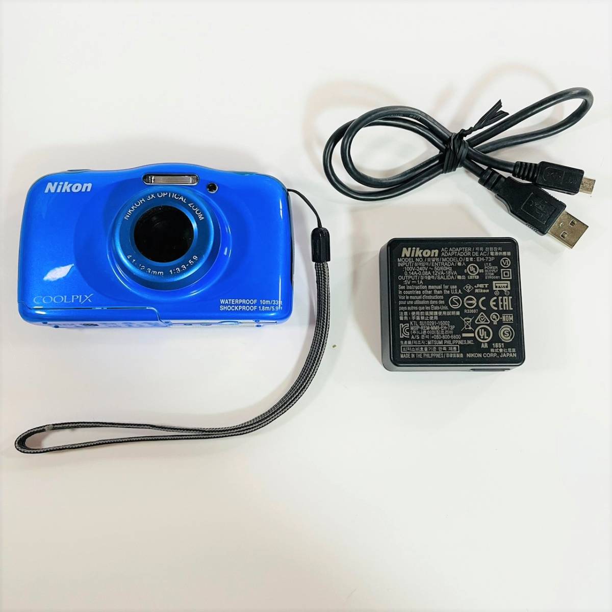 605【通電/動作OK】Nikon COOLPIX W100 デジカメ クールピックス 