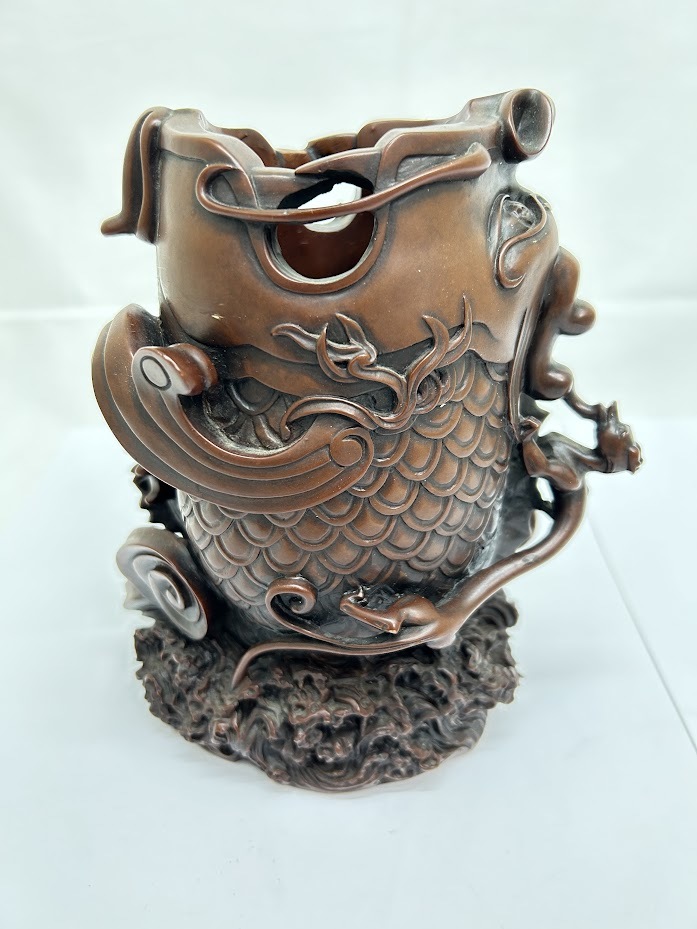 開運 寿山石製品 鯉 置物 開運 縁起物 金運 風水 中国 台湾 SOU SHAN STONE WARE CARPS(置物)｜売買された