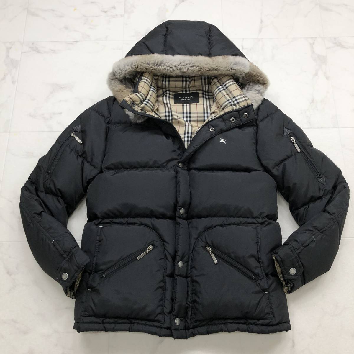 冬の極暖仕様☆バーバリーブラックレーベル【BURBERRY BLACK LABEL 
