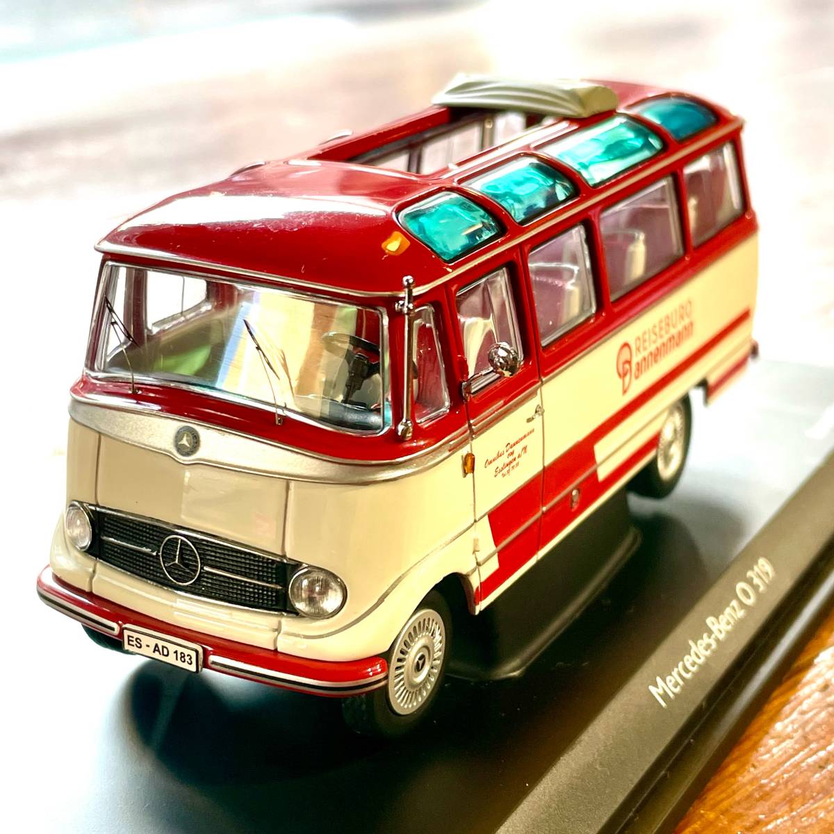 【未展示美品】schuco シュコー 1:43 「メルセデス・ベンツ O 319 パノラマバス」 限定1000台★