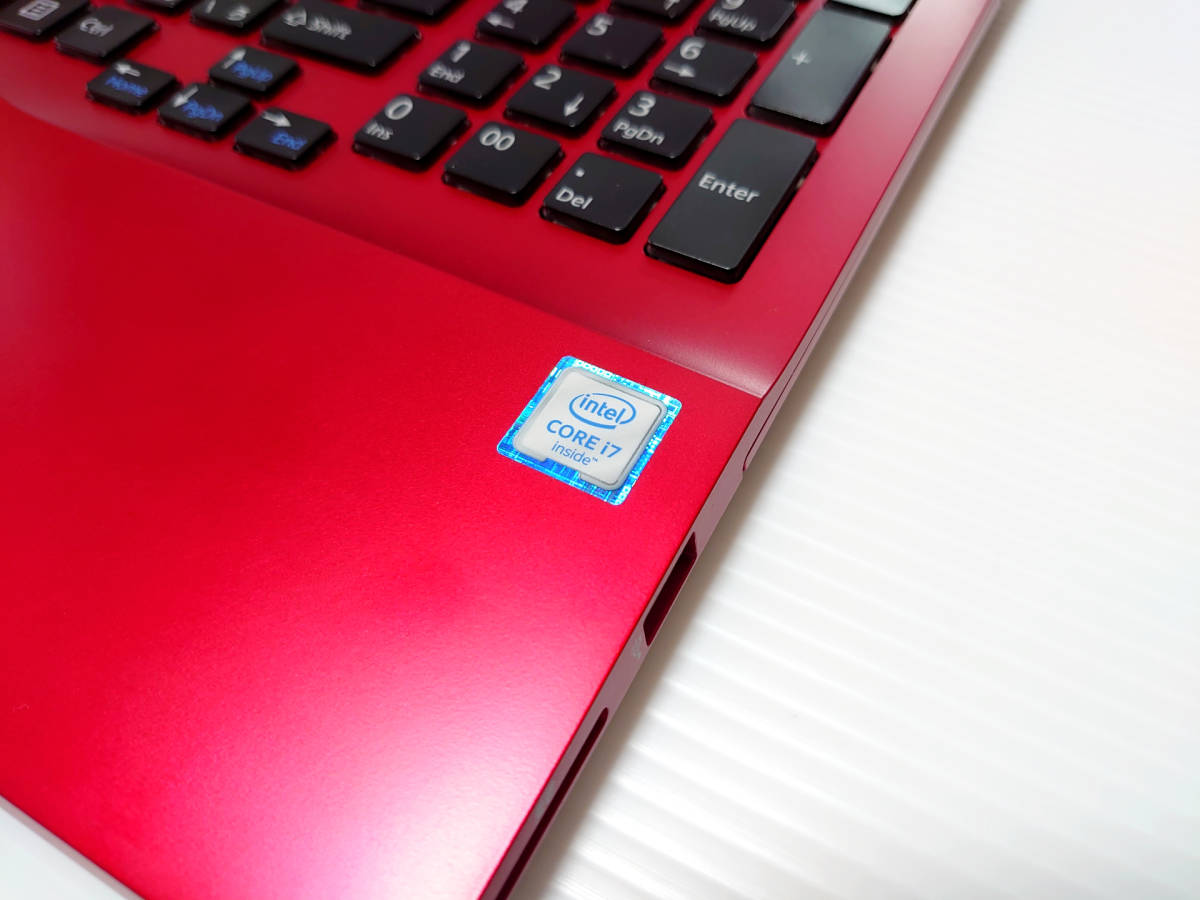 富士通　AH45B1　美品赤　SSD　フルHD　WIN11 Office2021 美品☆第6世代i7☆新品SSD1000GB☆フルHD】Win11☆富士通