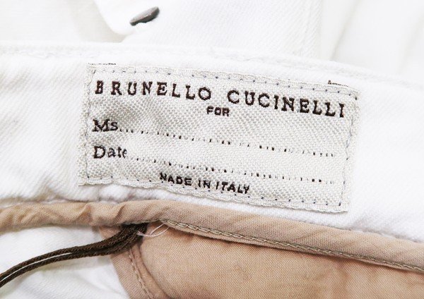 ◇【BRUNELLO CUCINELLI ブルネロクチネリ】デニムパンツ ホワイト 42