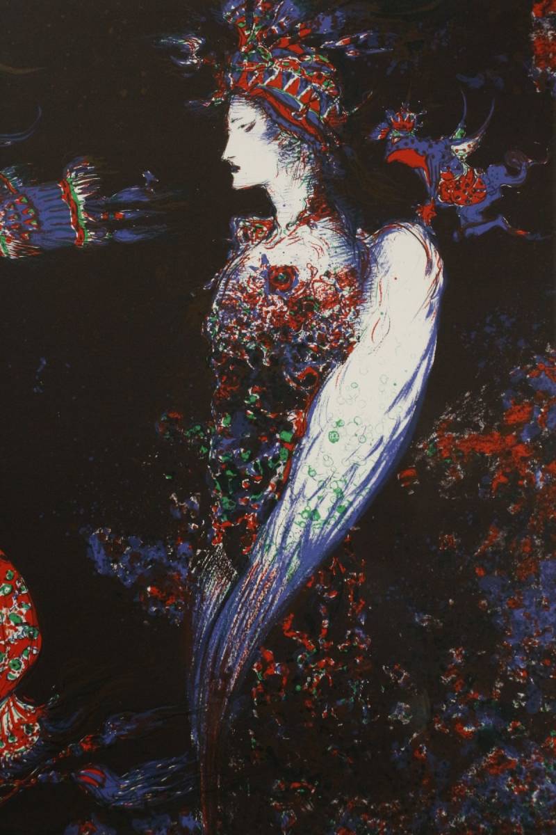 作品保証書あり】天野喜孝 リトグラフ 版画 night ナイト 【公式通販】
