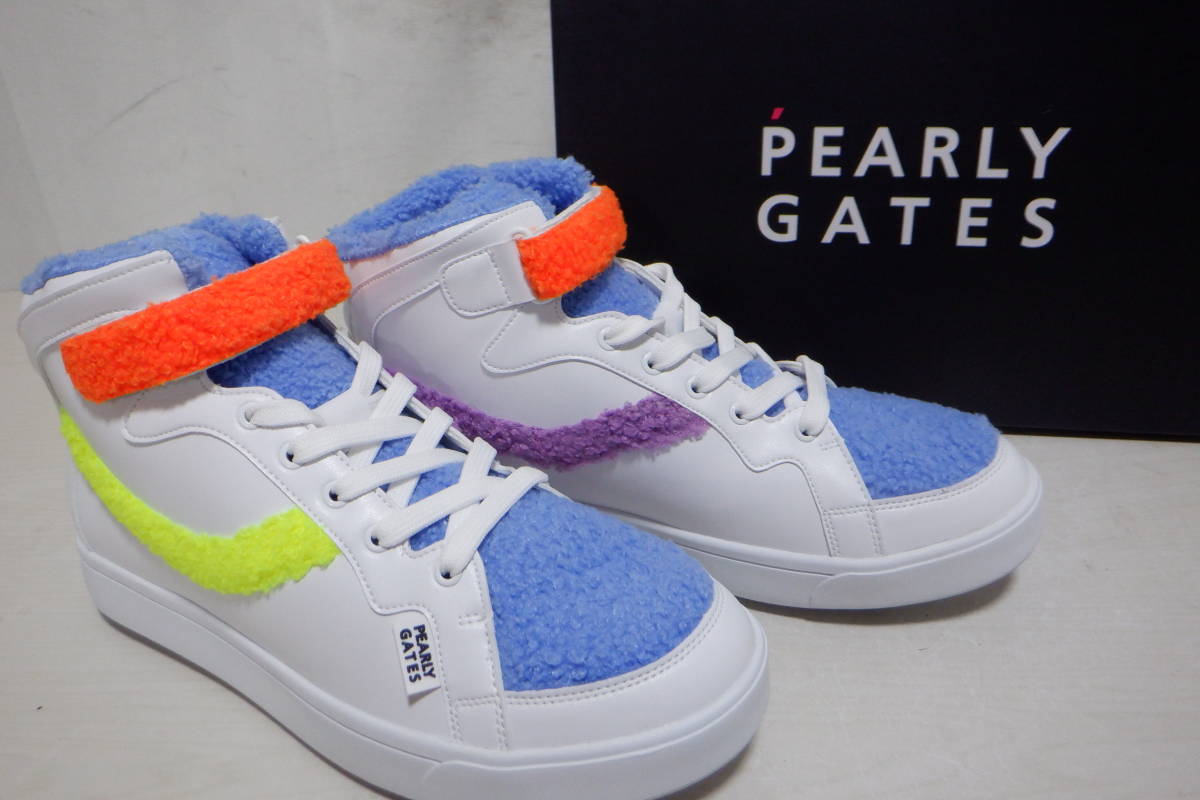 パーリーゲイツ PEARLY GATES レディース　ゴルフシューズ24.5cm パーリーゲイツレディースゴルフシューズ