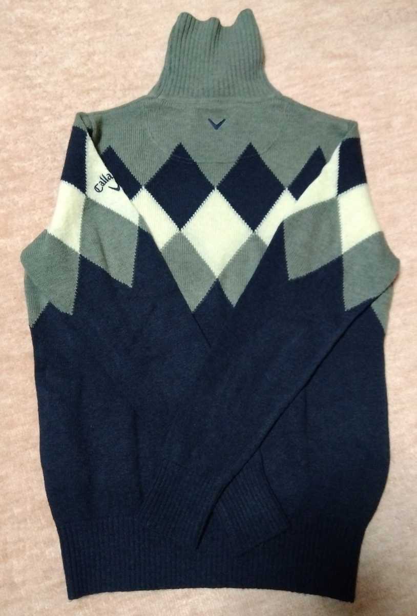 美品】Callaway キャロウェイゴルフ セーター アーガイル柄