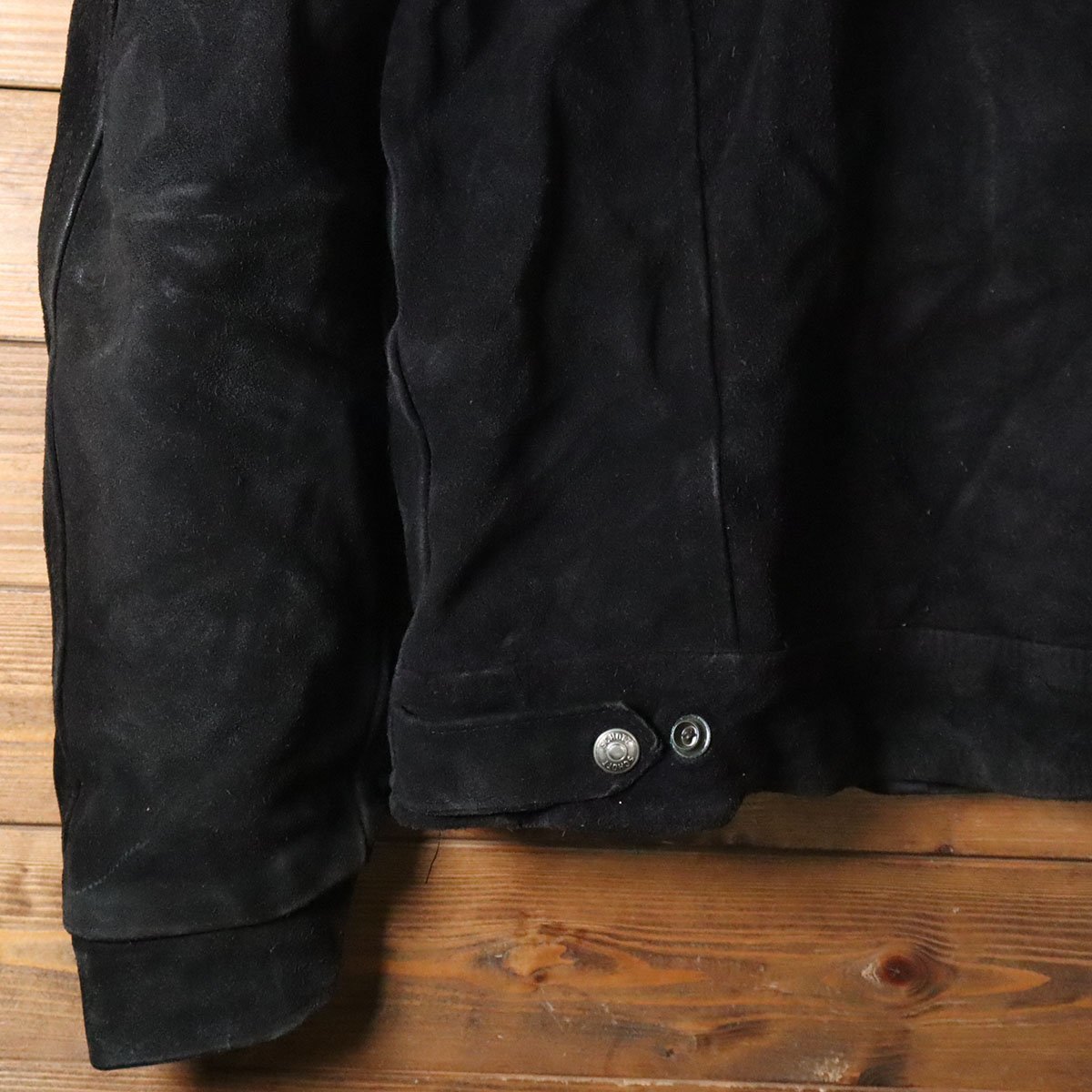 ♪3S/s1.18-1 80s~90s USA製 schott ショット 本革 スエード 