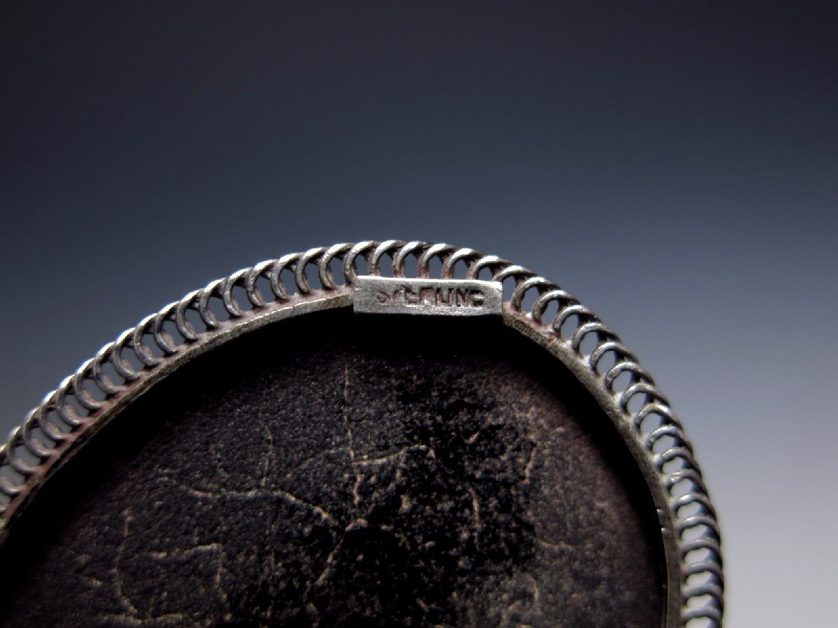 アンティーク銀製ブローチ イギリスチェスター 1949年製