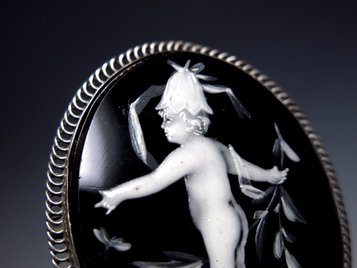 アンティーク銀製ブローチ イギリスチェスター 1949年製