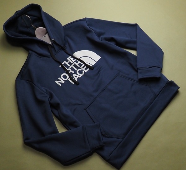 新品正規 ノースフェイス ホワイトレーベル ビッグロゴ 裏起毛 HOOD PULLOVER 2 ジャージ パーカー メンズLネイビー(NAV) 直営店購入