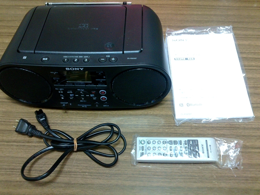 中古■SONYソニーCDラジオ ZS-RS81BT■リモコン付