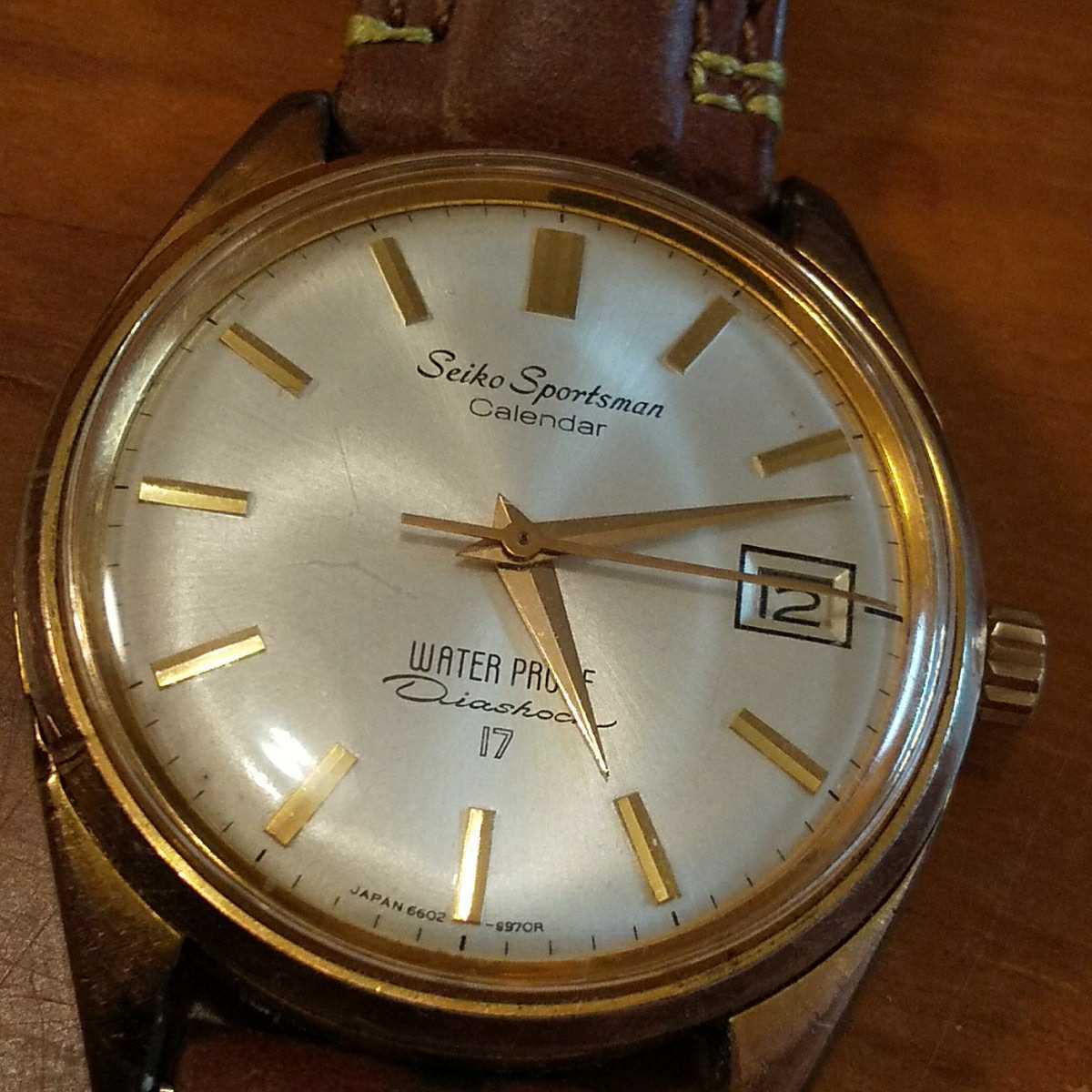 スポーツマン セイコー SEIKO Sportsman 17石 カレンダー Calendar