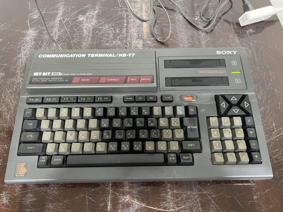 ほぼ動作する】SONY HB-T7 MSX2の本体 ソニー ヒットビット HITBIT MSX