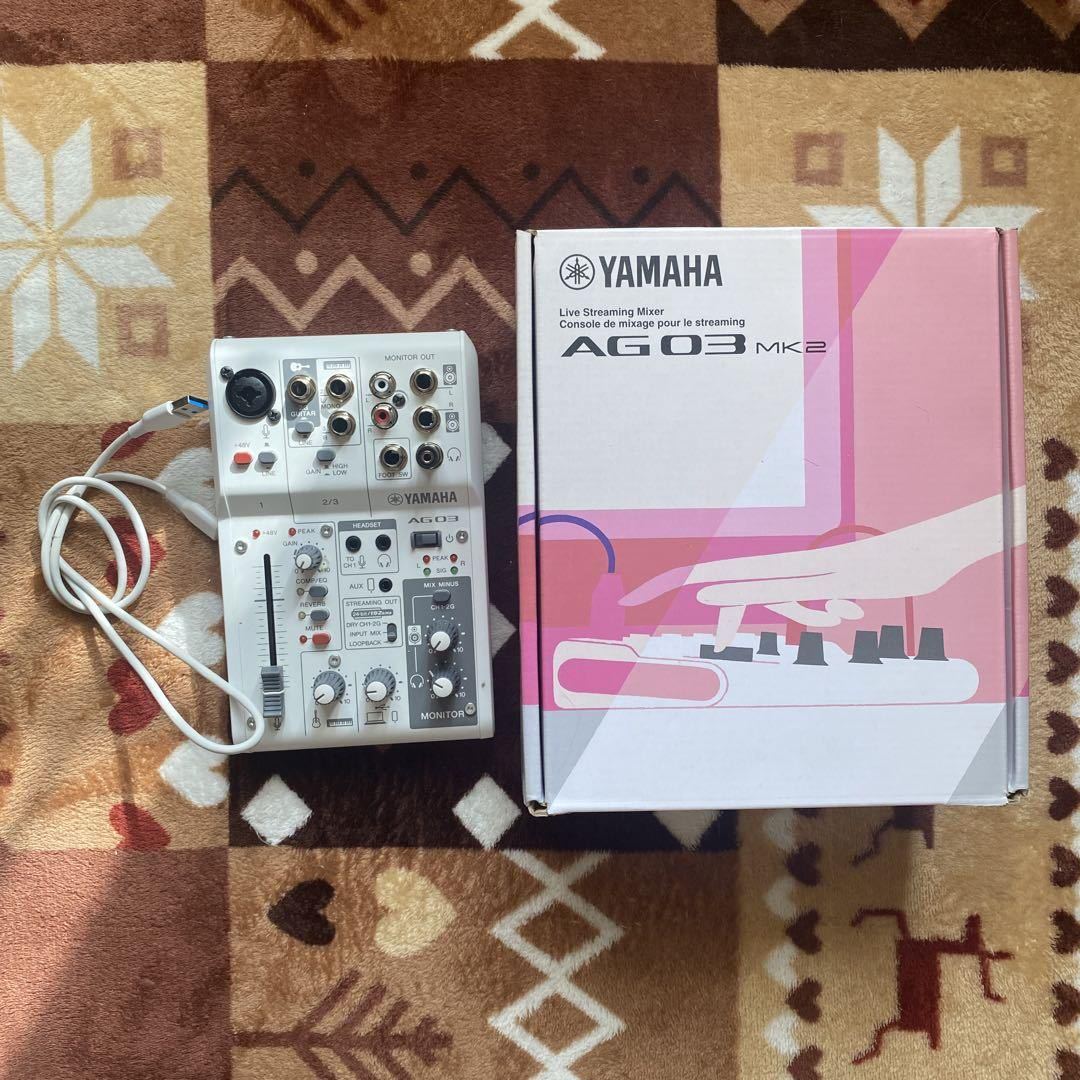 ほぼ未使用】YAMAHA AG03MK2 ホワイト | ヤマハ オーディオ
