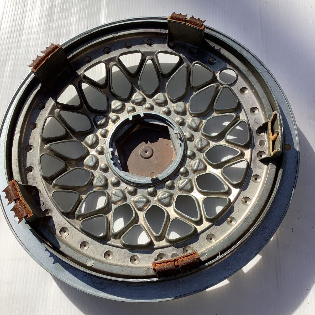 BBS 風 当時物 メッシュ アルミホイールキャップ 4枚セット 13インチ 