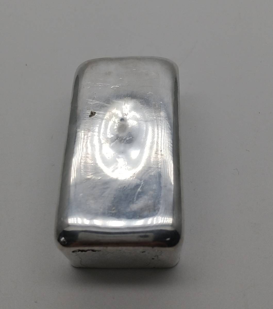 【 純銀　2００ｇ　インゴット 】 井島貴金属精錬（株）の高度な技術による精錬直後のインゴット　通し番号：Ａ2144　インフレ対策　即納