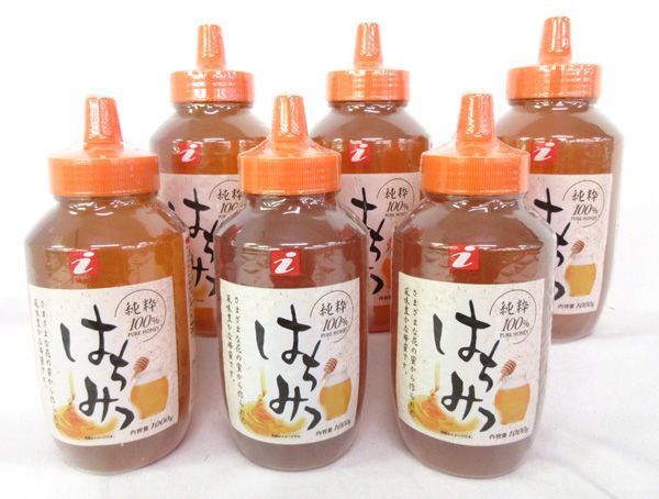 送料300円(税込)■st124■(1214) ◎今津 純粋100% はちみつ 1000g 6点【シンオク】