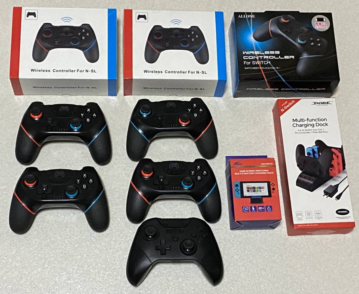 Nintendo Switch 用 ワイヤレスコントローラー 8点＋チャージング