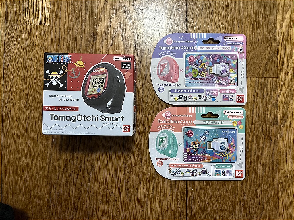 新品たまごっちスマート ワンピーススペシャルセット＆たまスマカード