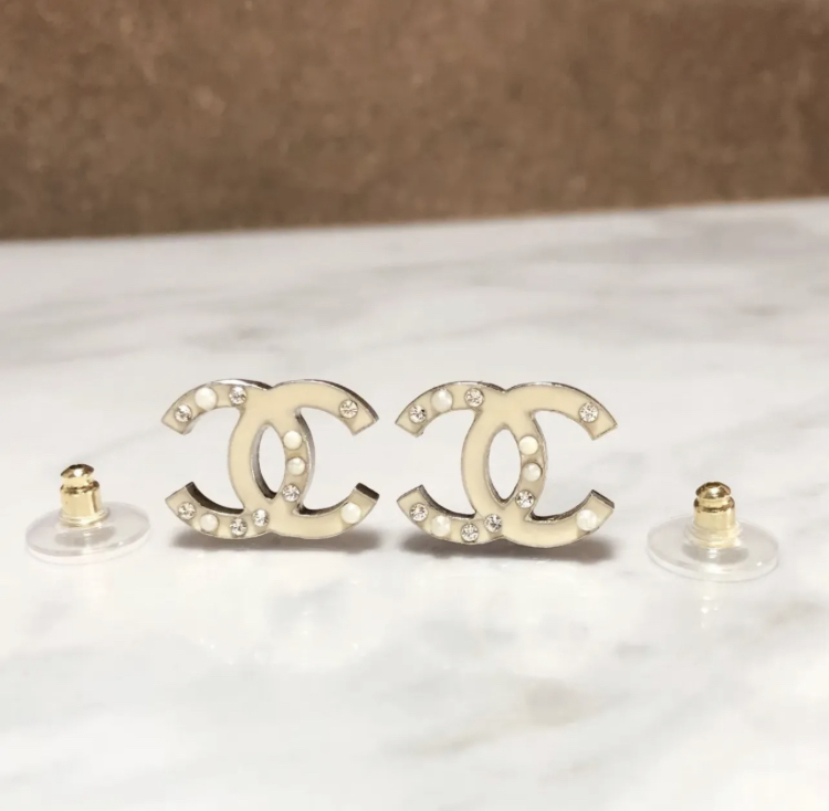 3D499N◎CHANEL シャネル ココマーク ピアス 片耳のみ B12A ストーン