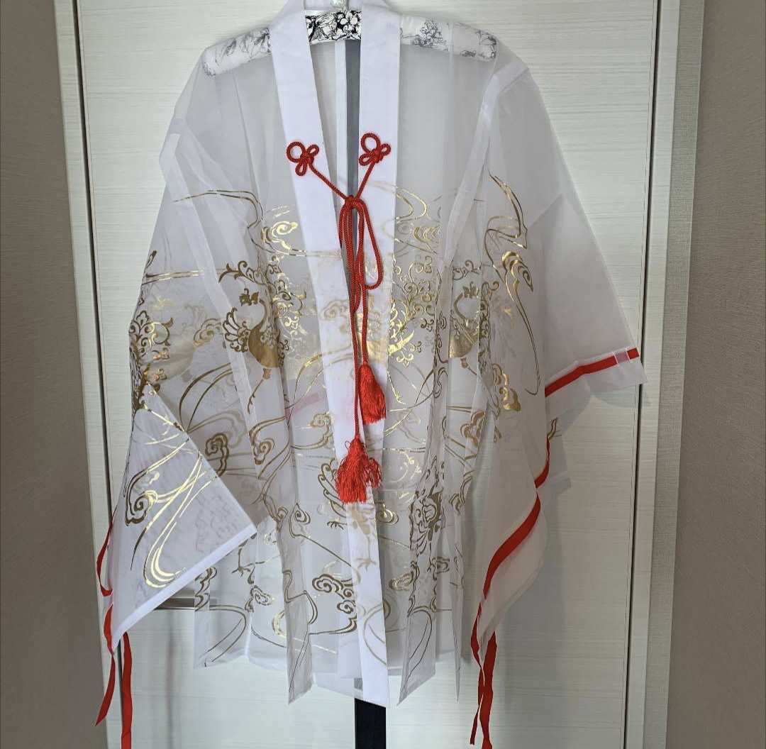 巫女 千早 巫女服 神社 法衣装束狩衣有職衣装 着付け コスプレ 神官