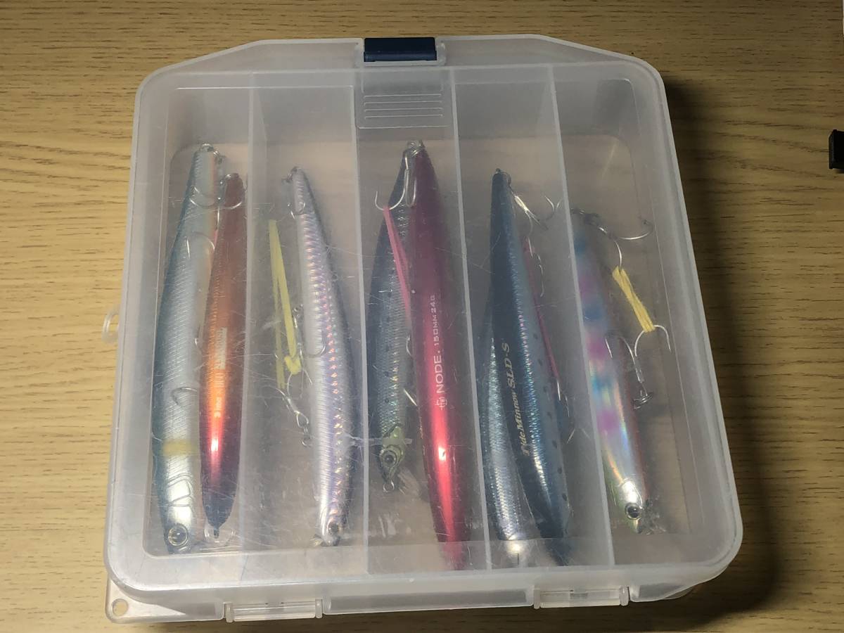 ima 他ミノー10個セット ケース付き NODE ／ Tide Minnow など ヒラメ・シーバス 120～150mmミノー 8個