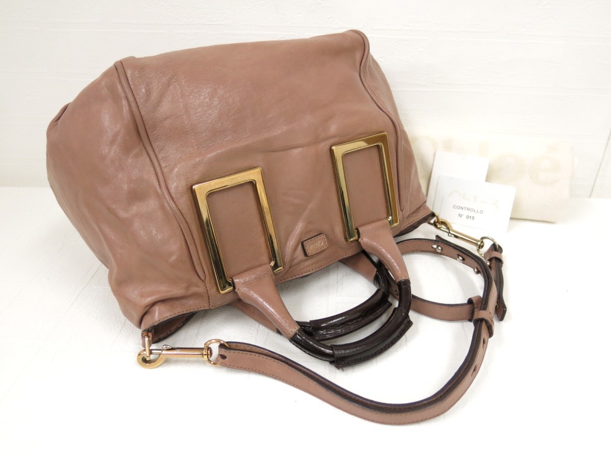 Chloe クロエ◇エデン◇カーフ レザー 本革◇2way ショルダー トート 