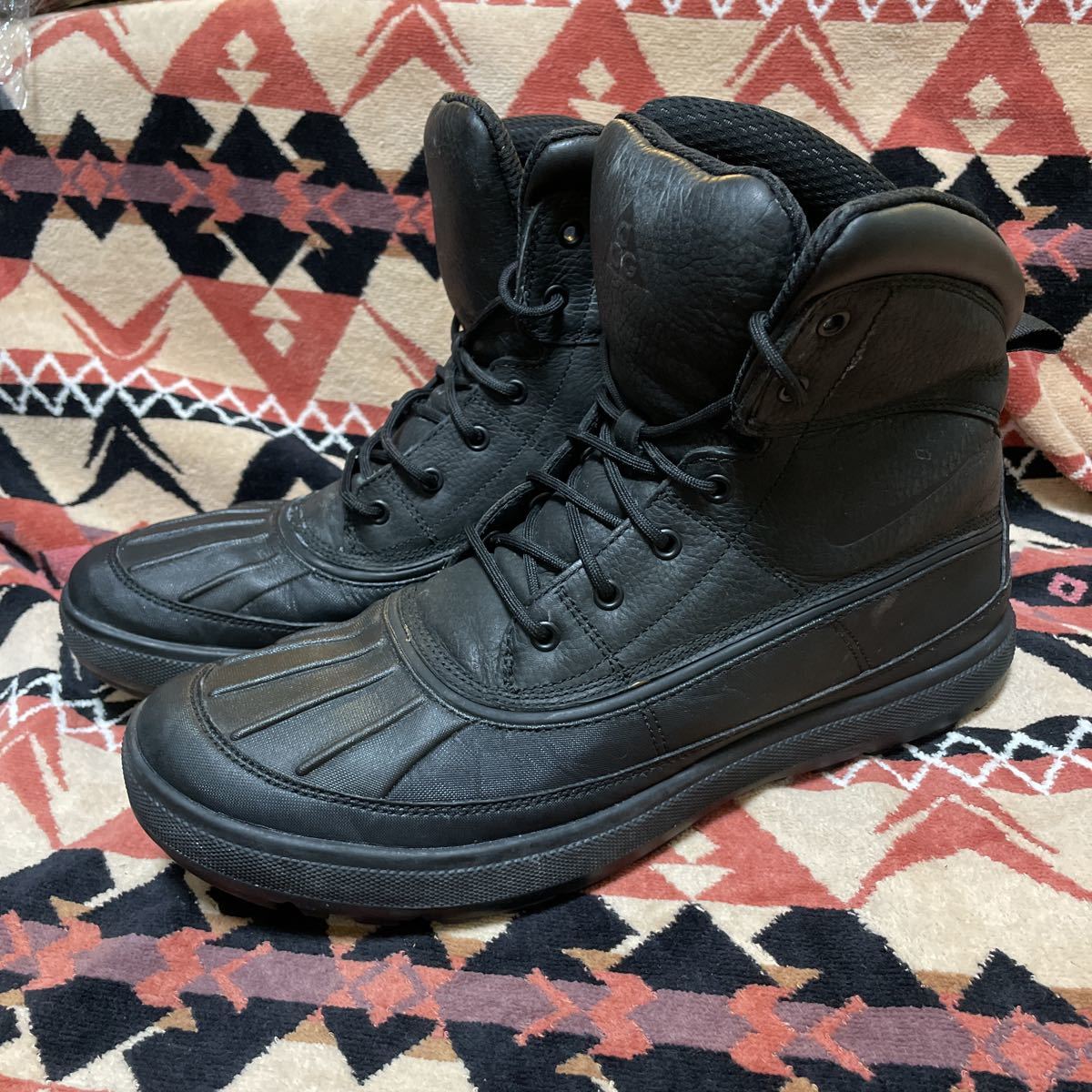 中古 Nike ACG Woodside II ‘Triple Black’ Boots 525393 090 ナイキ ウッドサイド 2 ブラック US10.5 28.5㎝ アウトドア ブーツ