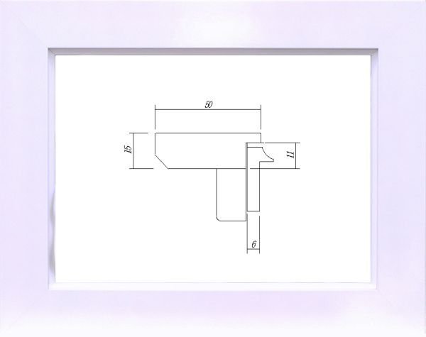 額縁　油絵/油彩額縁 木製フレーム 3450 サイズ SM ホワイト 白