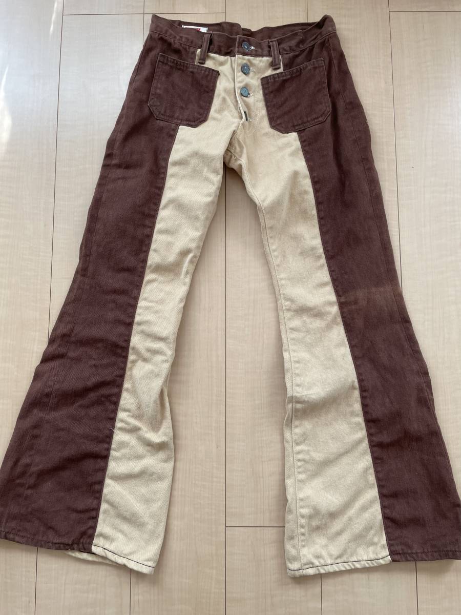 メンズ EDWIN VINTAGE 1970s UNION MADE フレアデニムパンツ