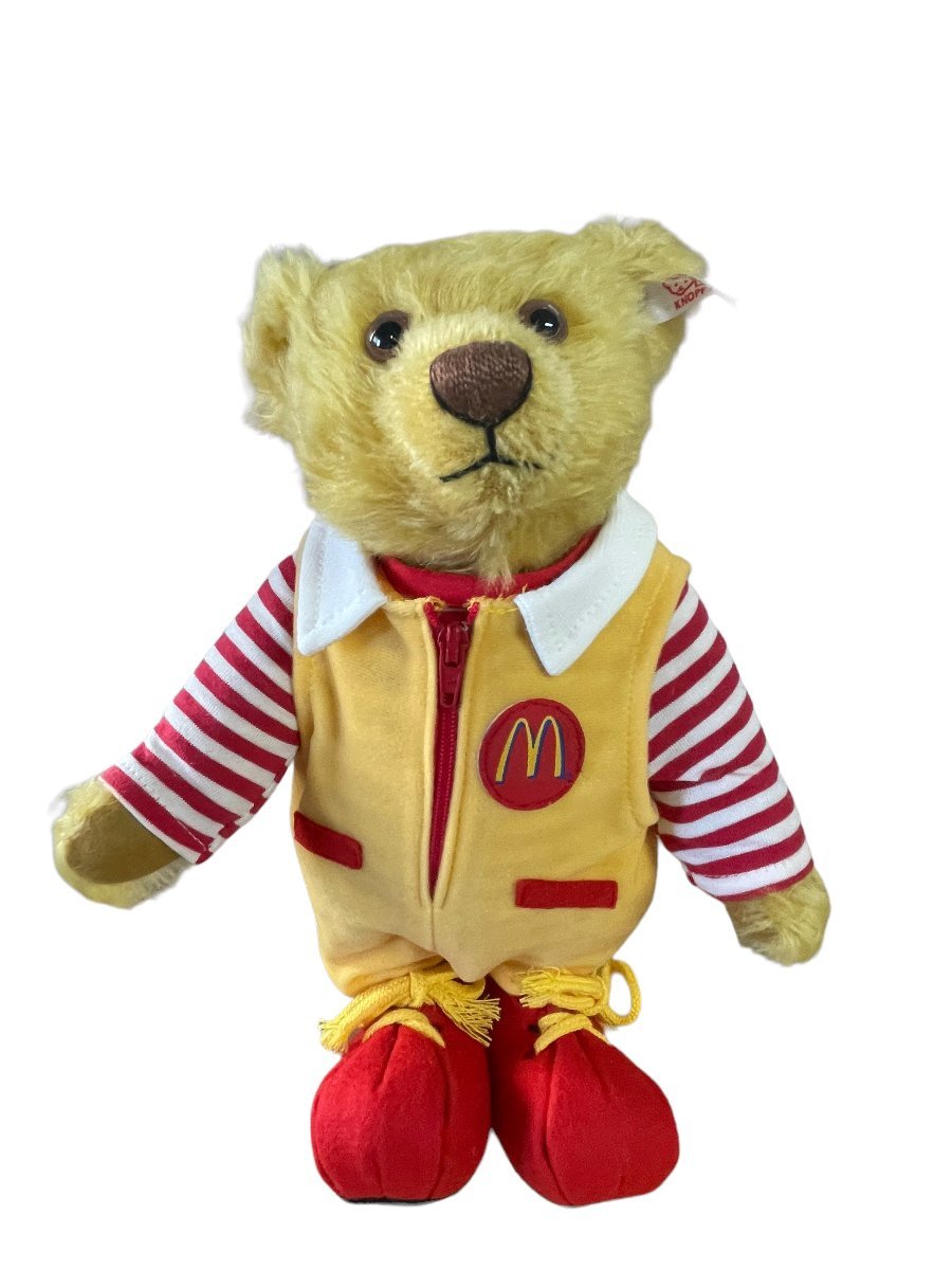 中古品 Steiff シュタイフ マクドナルド Mcdonald's Teddy 2004年 28cm