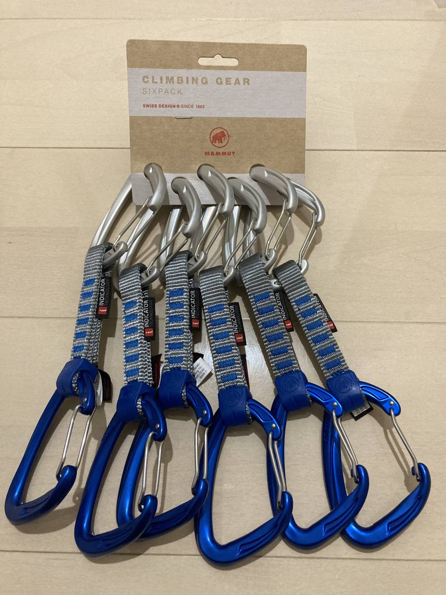 新品未使用 Mammut Crag Wire 10 cm Indicator Quickdraw 6本