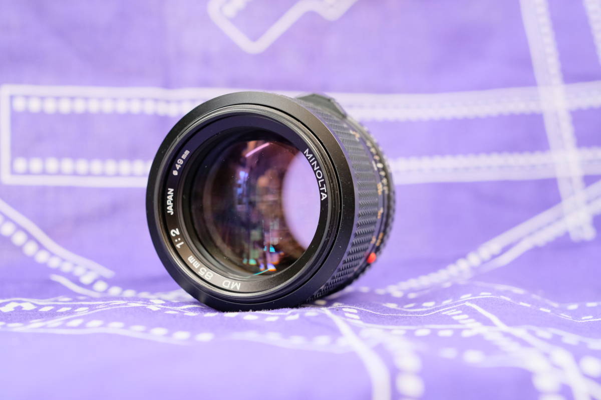 超希少MINOLTANEW MD 85mm F2 オールドレンズ