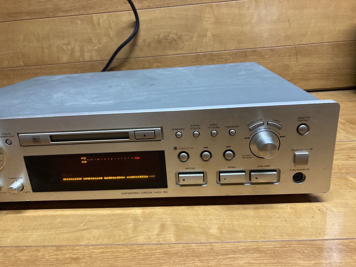 TEAC MD-10 　 ティアック MDデッキ サンプリングレート　ジャンク TEAC MD-10 ティアック MDデッキ サンプリングレート ジャンク TEAC MD