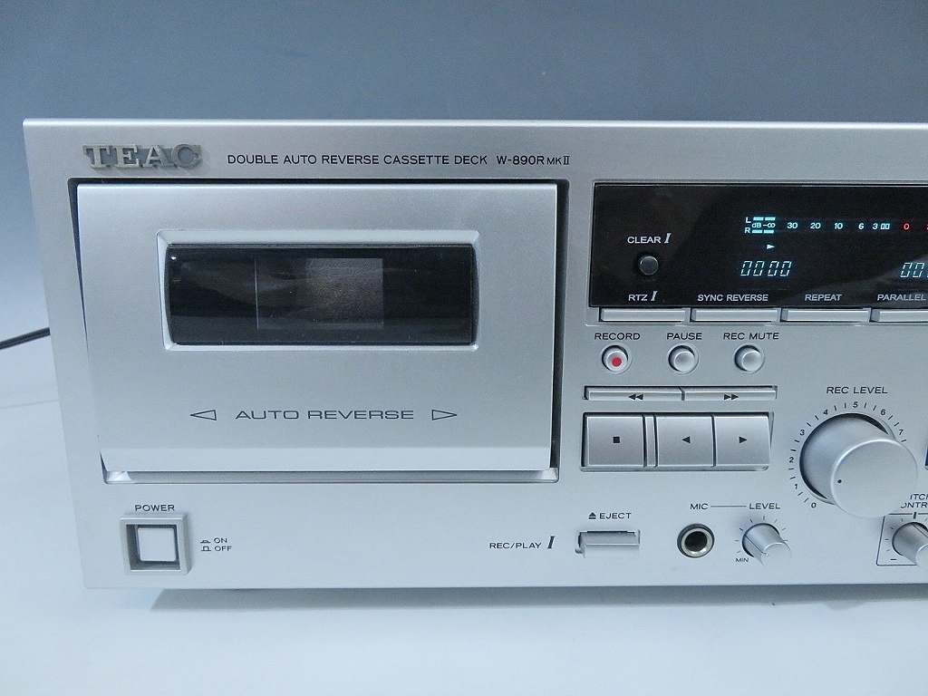美品TEAC W-890R MK II カセットデッキ TEAC/ティアック W-890R MKII Wカセットデッキ (130 W-890R TEAC