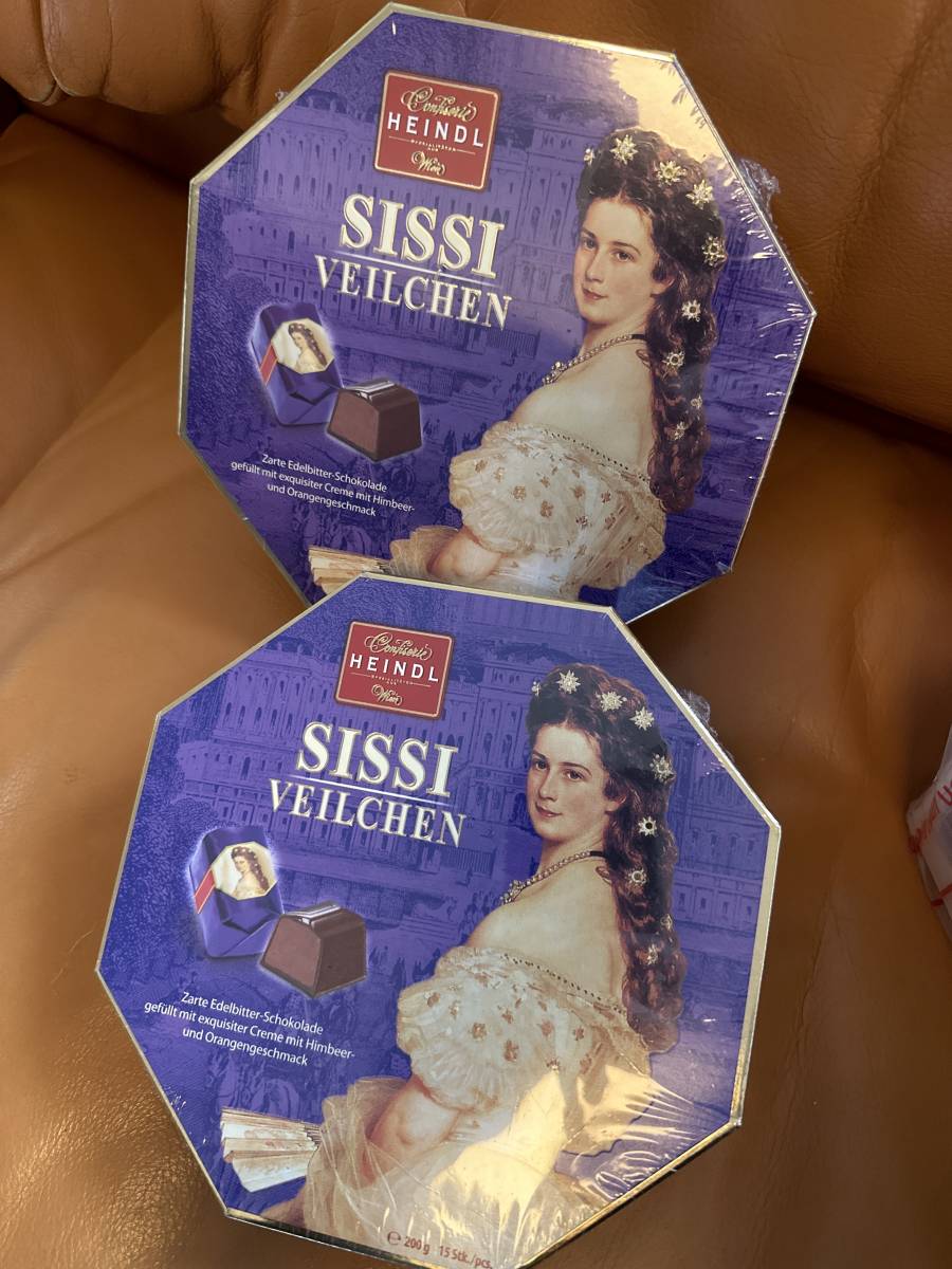 ウィーン購入★HEIDL★SISSI VEILCHEN★ラズベリー＆オレンジ　dark チョコレート200g