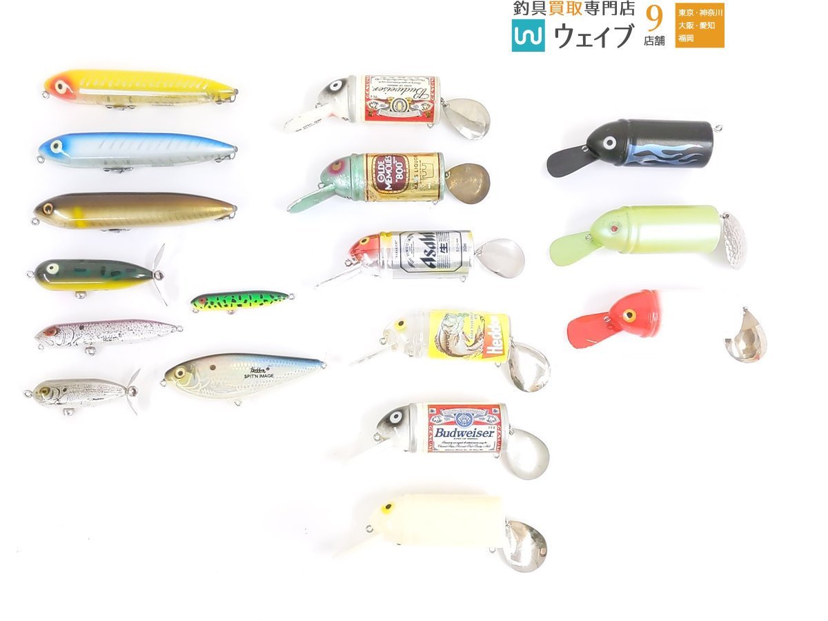 HEDDON ヘドン ビッグバド アサヒスーパードライ・バスリカー・ザラスプーク・スピットンイメージ・ベビートーピード 他 計17点